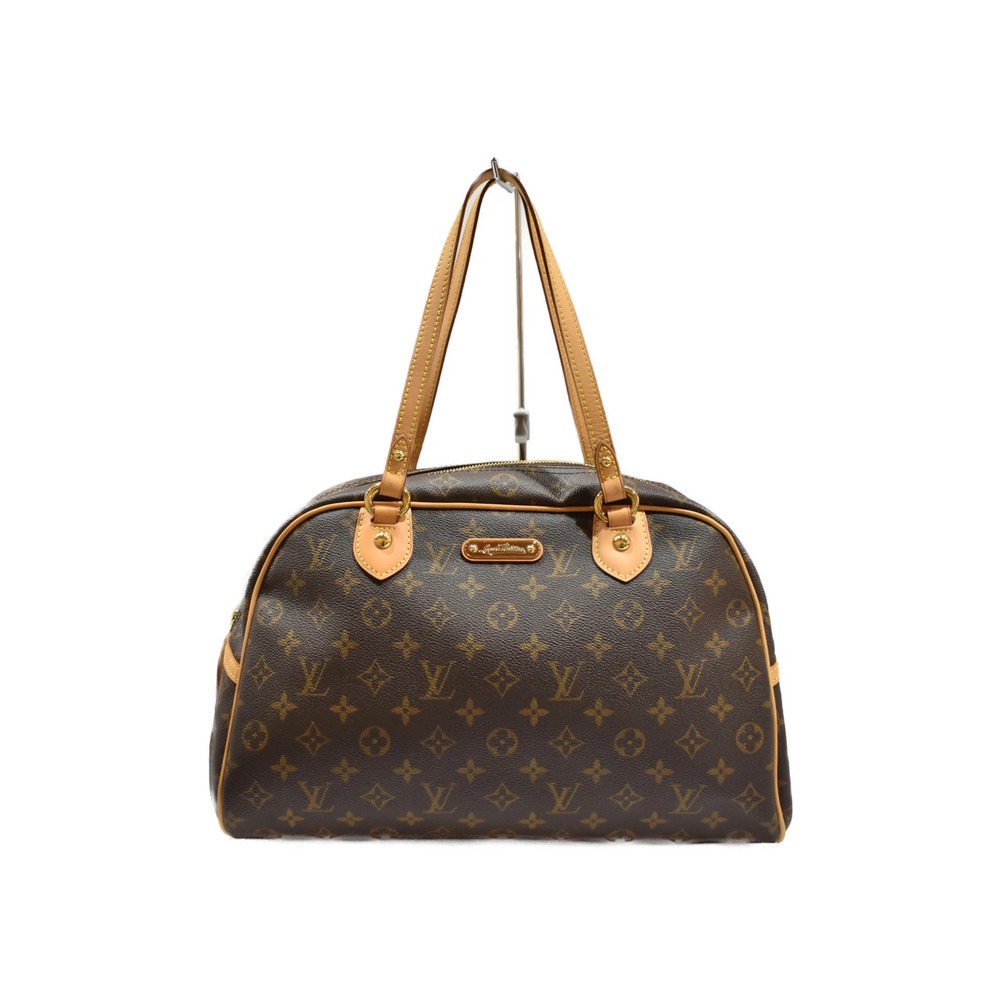 LOUIS VUITTON Montorgueil Monogram Brown Canvas 2way Handbag Bag